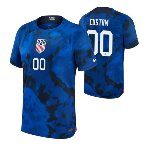 Custom USMNT National Team Blue 2022-23 Away Jersey