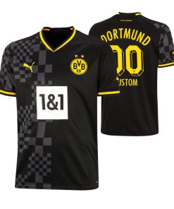 Custom Borussia Dortmund 2022-23 Away Jersey Black