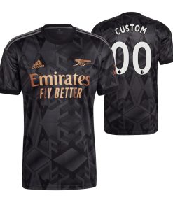 Custom Arsenal 2022-23 Away Jersey Black