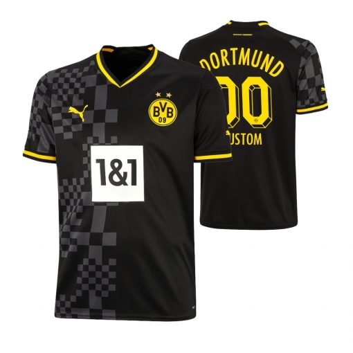 Custom Borussia Dortmund 2022-23 Away Jersey Black