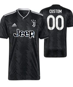 Custom Juventus 2022-23 Away Jersey Black