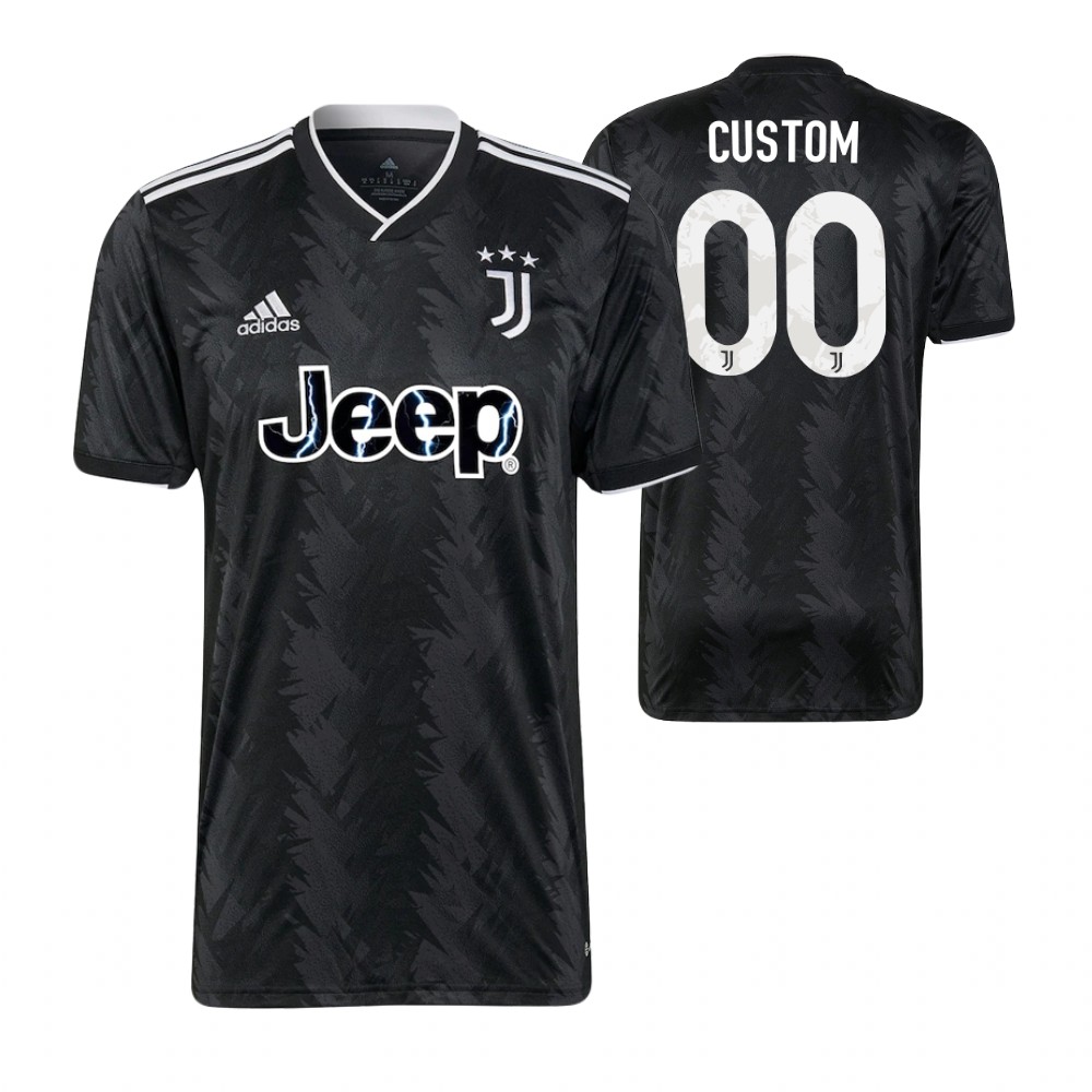 Custom Juventus 2022-23 Away Jersey Black - Heretro.com