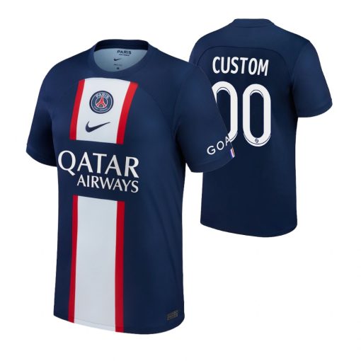 Custom Paris Saint-Germain 2022-23 Home Jersey Blue