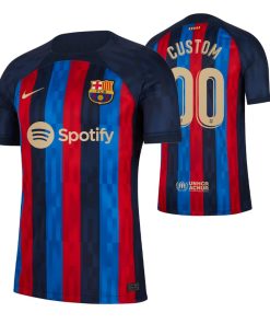 Custom Barcelona 2022-23 Home Jersey Blue