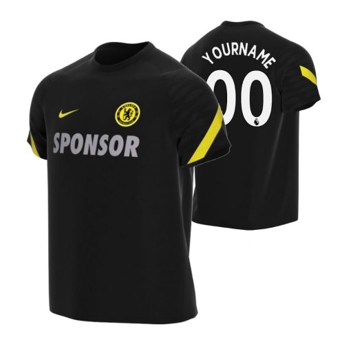 Custom Chelsea 2021-22 Black Training Jersey