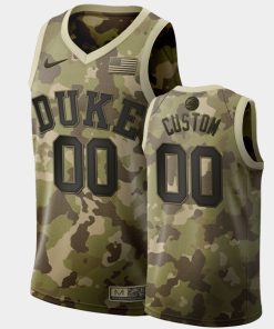 Custom Duke Blue Devils Desert Camo 2019 Salute To Service Jersey NCAA Basketball