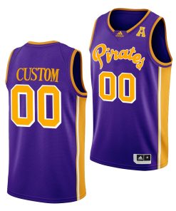 Custom Ecu Pirates Purple College Basketball Jersey 2022-23