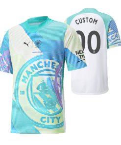 Custom Manchester City 2022-23 Esports Jersey Sky Blue