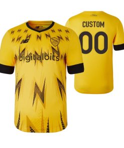 Custom AS Roma 2022-23 Esports Jersey Yellow