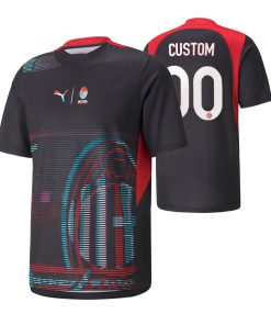 Custom AC Milan 2022-23 Esports Gameday Jersey Black
