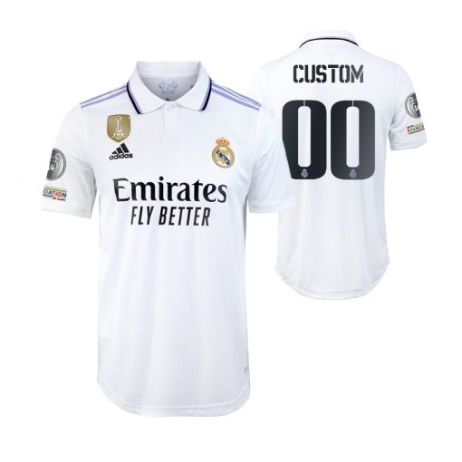 Custom Real Madrid FIFA Club World Champions White Jersey