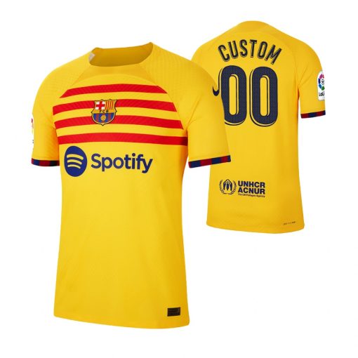 Custom Barcelona 2023 Fourth Yellow Jersey