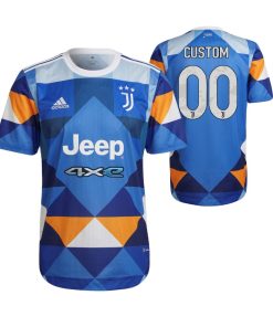 Custom Juventus 2021-22 Fourth Jersey Blue