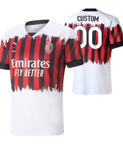 Custom AC Milan 2021-22 Fourth Jersey Red White