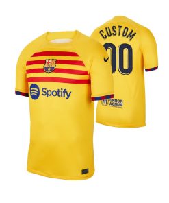 Custom Barcelona 2023 Fourth Jersey Yellow