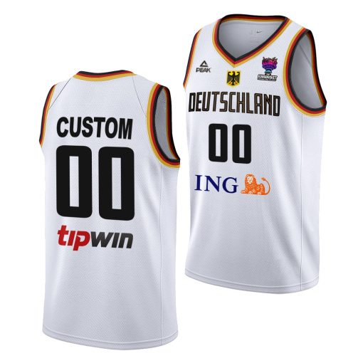 Custom Germany Fiba Eurobasket 2022 White Jersey Home