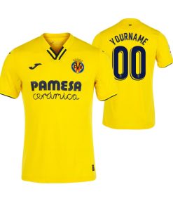 Custom Villarreal 21-22 Home Jersey Yellow