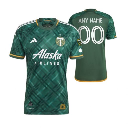 Custom Portland Timbers 2023 Home Green Jersey