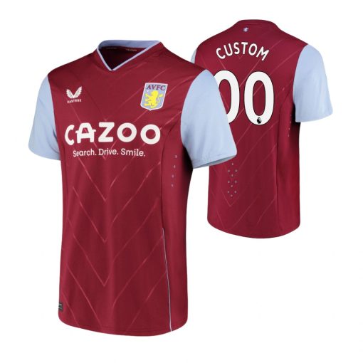 Custom Aston Villa 2022-23 Home Maroon Jersey