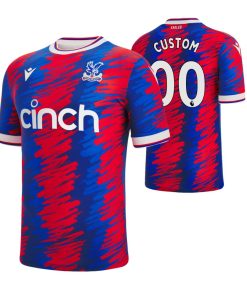 Custom Crystal Palace 2022-23 Home Red Jersey