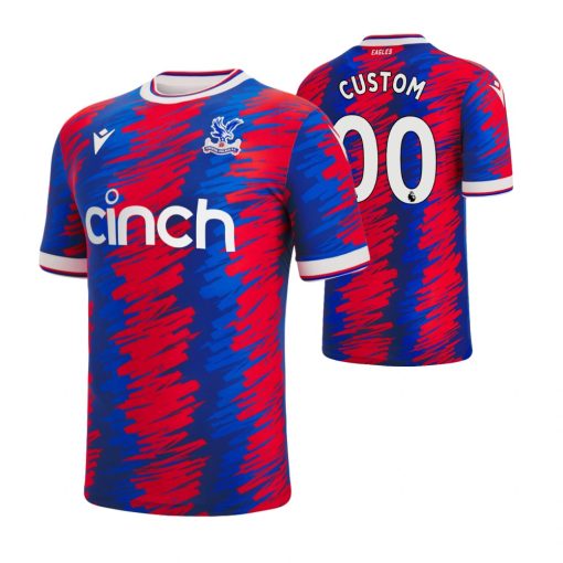 Custom Crystal Palace 2022-23 Home Red Jersey