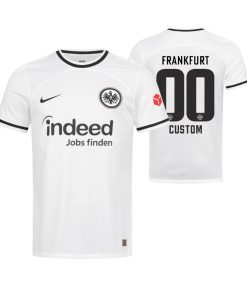 Custom Eintracht Frankfurt 2022-23 Home White Jersey