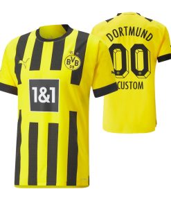 Custom Borussia Dortmund 2022-23 Home Yellow Jersey
