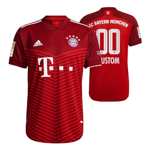 Custom Bayern Munich Red 2021-22 Home Jersey