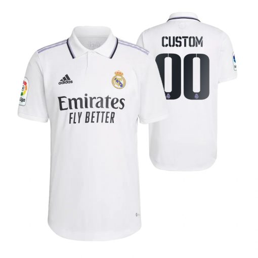 Custom Real Madrid White 2022-23 Home Jersey