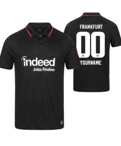 Custom Eintracht Frankfurt 2021-22 Home Jersey Black