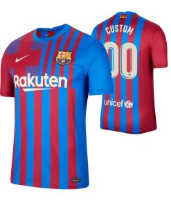 Custom Barcelona 2021-22 Home Jersey Blue