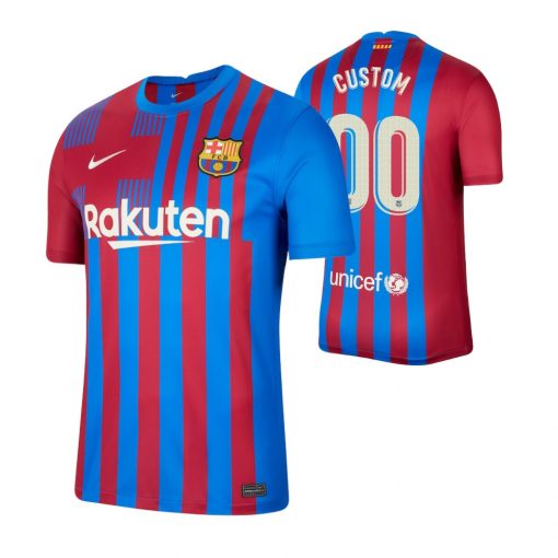 Custom Barcelona 2021-22 Home Jersey Blue