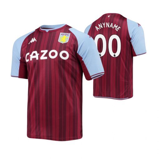 Custom Aston Villa 2021-22 Home Jersey Maroon