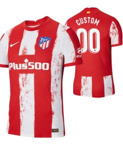 Custom Atletico de Madrid 2021-22 Home Jersey Red
