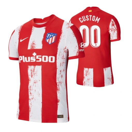 Custom Atletico de Madrid 2021-22 Home Jersey Red