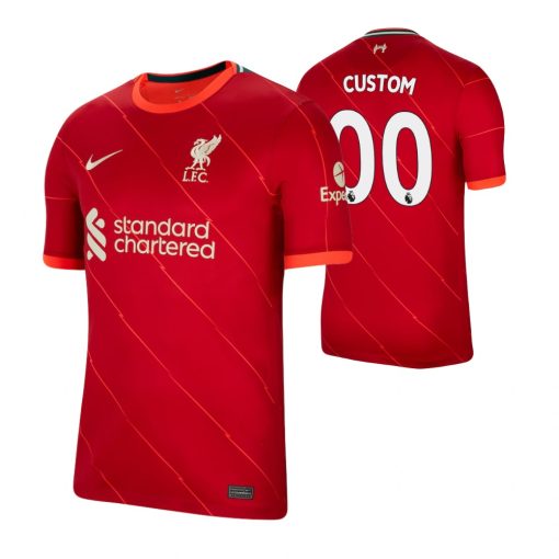 Custom Liverpool 2021-22 Home Jersey Red