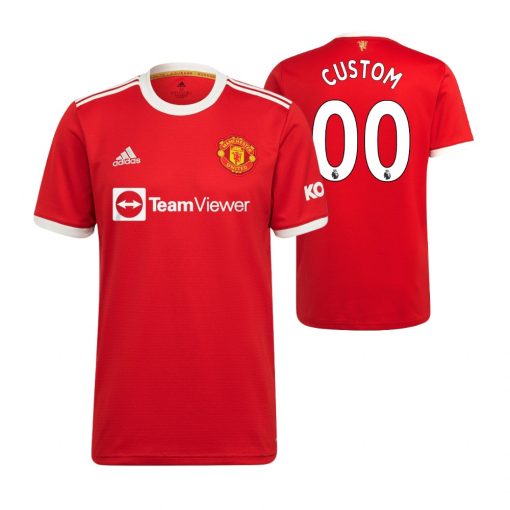 Custom Manchester United 2021-22 Home Jersey Red