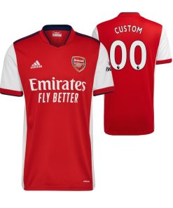 Custom Arsenal 2021-22 Home Jersey Red White