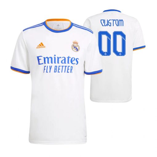 Custom Real Madrid 2021 Home Jersey White