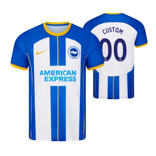 Custom Brighton and Hove Albion 2022-23 Home Jersey Blue