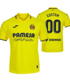 Custom Villarreal 2022-23 Home Jersey Yellow