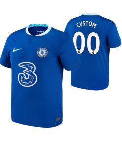 Custom Kids Chelsea Blue 2022-23 Home Jersey