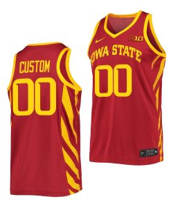Custom Iowa State Cyclones Cardinal College Basketball Jersey 2022-23