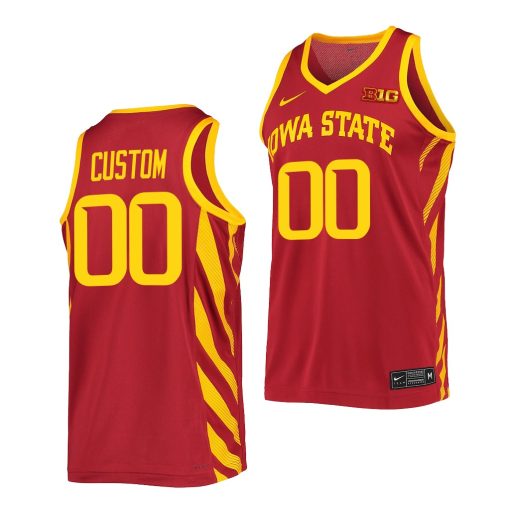 Custom Iowa State Cyclones Cardinal College Basketball Jersey 2022-23