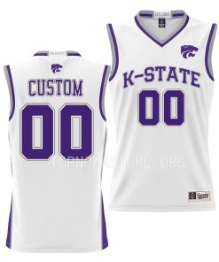 Custom Kansas State Wildcats White Nil Pick-a-player Jersey Basketball