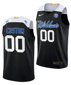 Custom Kentucky Wildcats Black College Basketball Jersey 2022-23 Elite