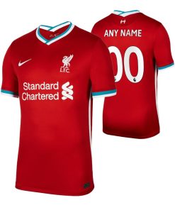 Custom Liverpool Red Home Short Sleeve Jersey