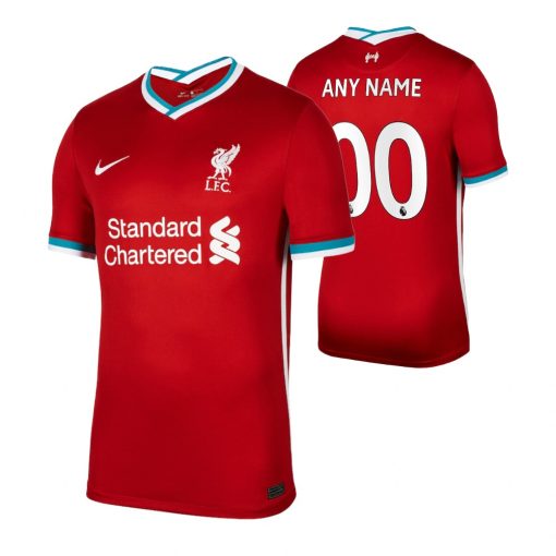 Custom Liverpool Red Home Short Sleeve Jersey