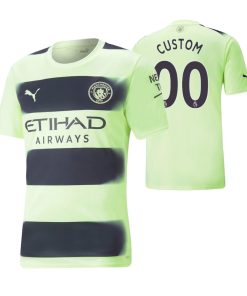 Custom Manchester City 2022-23 Third Jersey Neon Green