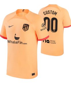 Custom Atletico de Madrid 2022-23 Third Jersey Orange